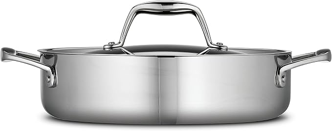 Tramontina Signature Tri-Ply Clad Stainless Steel 3-Quart Braiser Pan - Image 2
