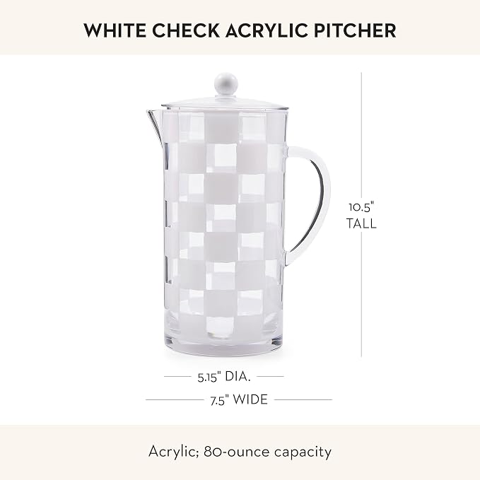 MACKENZIE-CHILDS Acrylic Pitcher - Image 4