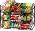 Deco Brothers Stackable Can Rack Organizer Holds Up to 36 Cans, Black