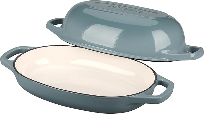 EDGING CASTING Enameled Cast Iron Oval Dutch Oven Pot - Image 4