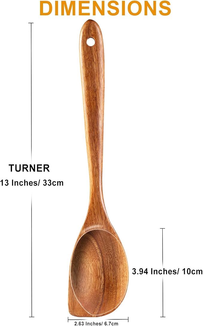 2 Pack Premium wooden spoons for cooking - Image 6