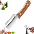 Premium Vegetable Peeler with Wooden Handle and Bottle Opener, Stainless Steel by Unknown