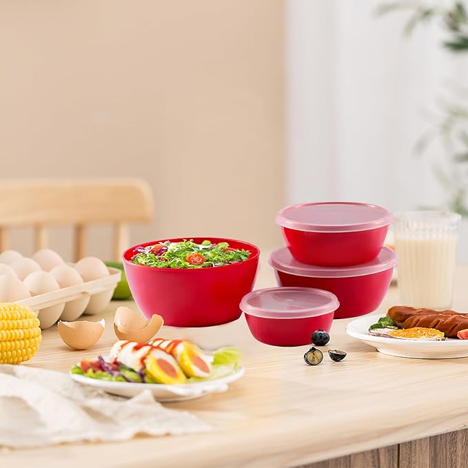 4-Piece Classic Plastic Prep Bowls - Image 6