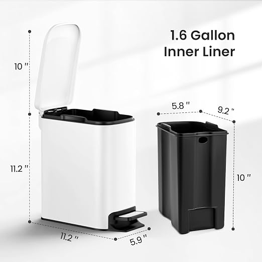 Cesun Small Bathroom Trash Can - Image 5