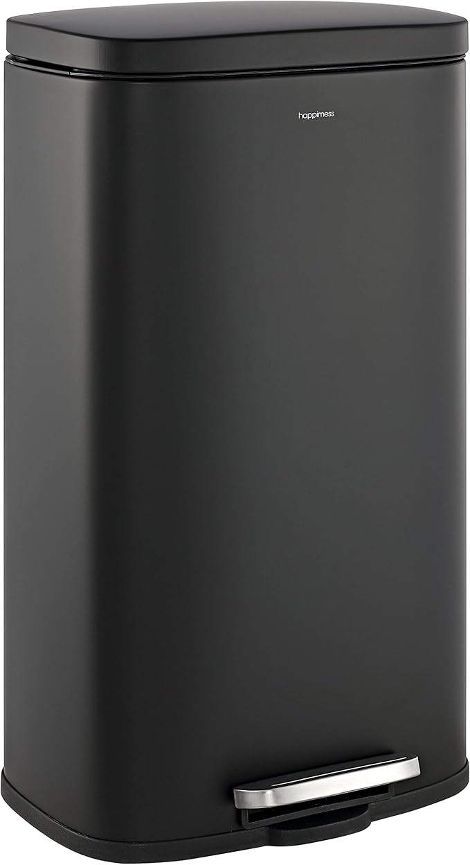 happimess HPM1011B Curtis 8-Gallon Step-Open Trash Can by Happimess