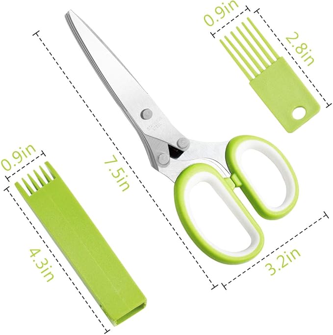 5-Blade Herb Cutter Scissors - Image 6