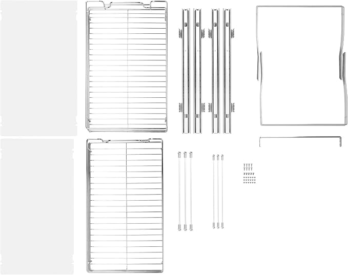 VEVOR Pull Out Cabinet Organizer, Chrome-Plated Steel Roll Out Drawer - Image 8