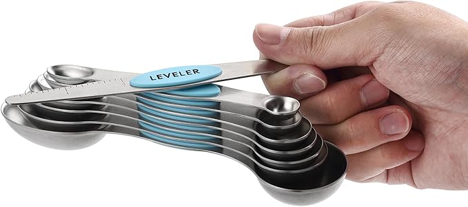 Spring Chef Stainless Steel Magnetic Measuring Spoons Set of 8 - Image 8