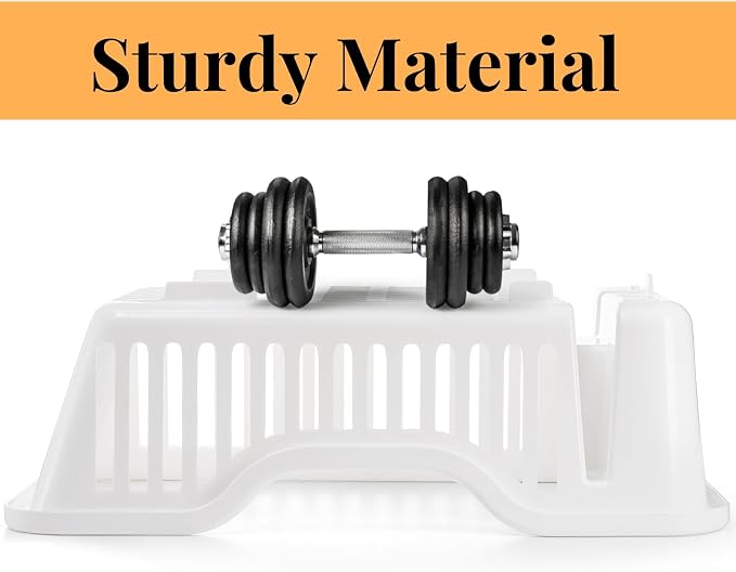 Noamus 2-Piece Plastic Dish Drying Rack, Heavy Duty Sink Set Dish Rack - Image 4