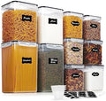 Vtopmart Flour and Sugar Storage Containers, 10 PCS