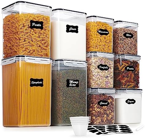 Vtopmart Flour and Sugar Storage Containers, 10 PCS
