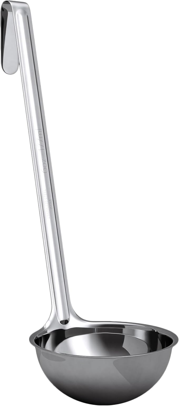 Super Sturdy, Ergonomic 6 Oz. Soup Ladle 1 Pk. Stainless Steel Ladles by FoodRestaurantSupplies