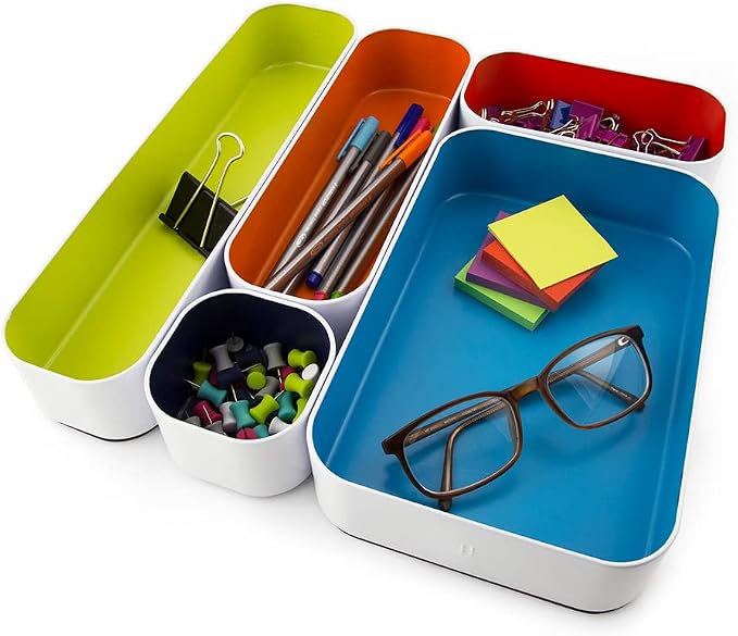 Three by Three Seattle 10 Piece Metal Organizer Tray Set - Image 4