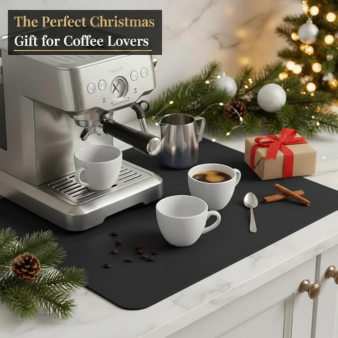 Dish Drying Mat Super Absorbent – 16" x 12" Coffee Mat - Image 9
