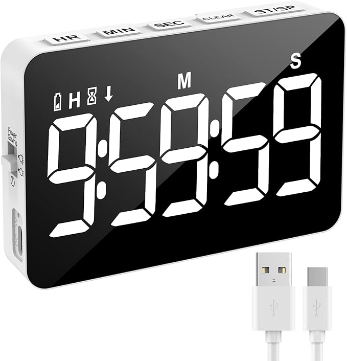 Rechargeable Digital Kitchen Timer by Samshowmakesyourkitchentechnologicalmodernandadvanced