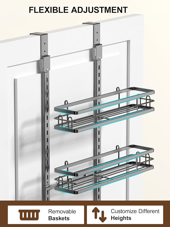Delamu 9 Tier Over The Door Pantry Organizer, Pantry Organization and Storage - Image 5
