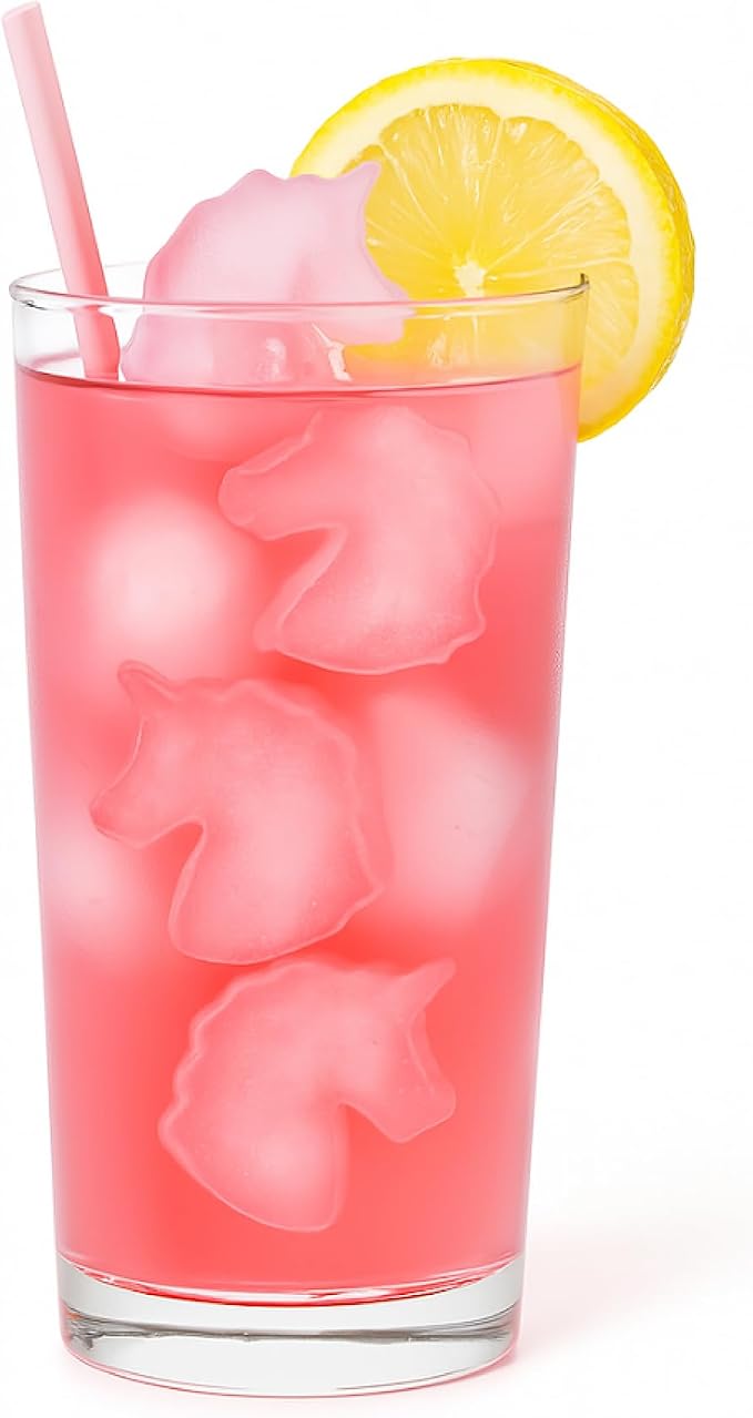 HIC Kitchen Silicone Unicorns Ice Cube Tray, Makes 10 Unicorns - Image 2