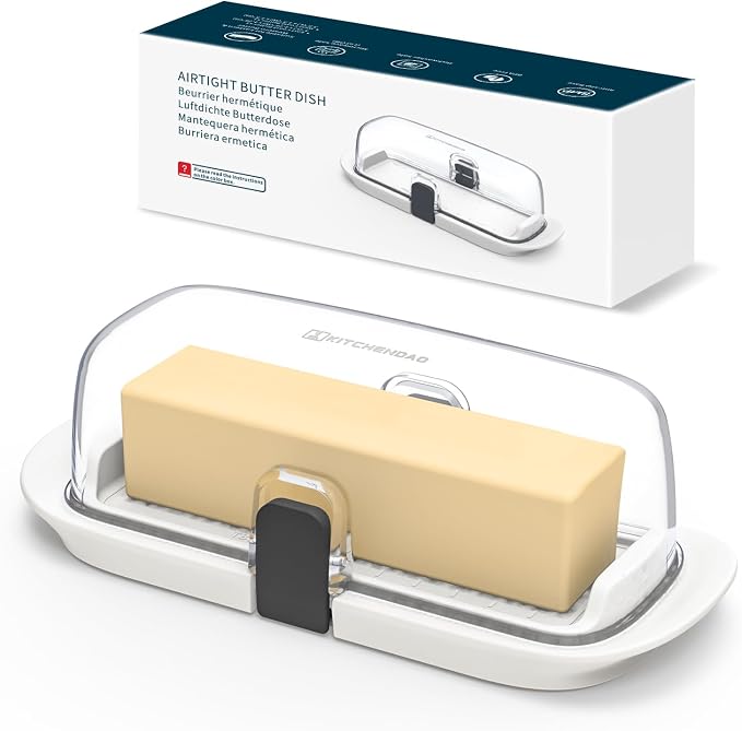 KITCHENDAO One-handed Airtight Butter Dish by KITCHENDAO