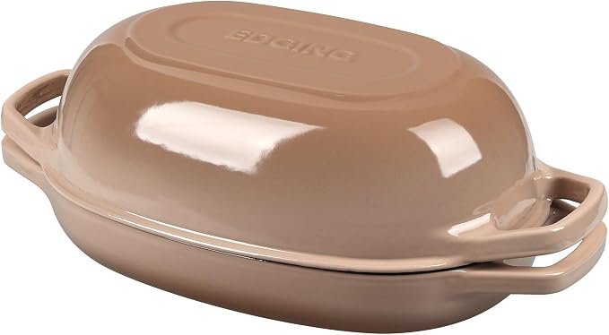EDGING CASTING Enameled Cast Iron Oval Dutch Oven Pot - Image 6
