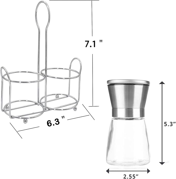 Premium Stainless Steel Salt and Pepper Grinder Set - Image 5