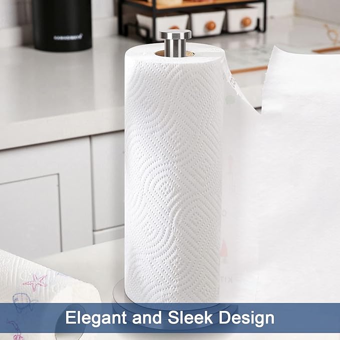 NearMoon Standing Paper Towel Holder, Kitchen Paper Towel Tissue Holder- - Image 6