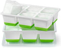 Large Ice Cube Trays 2 Pack, Easy Release 2.4" Super Big Ice Cubes, Stackable by Jrisbo