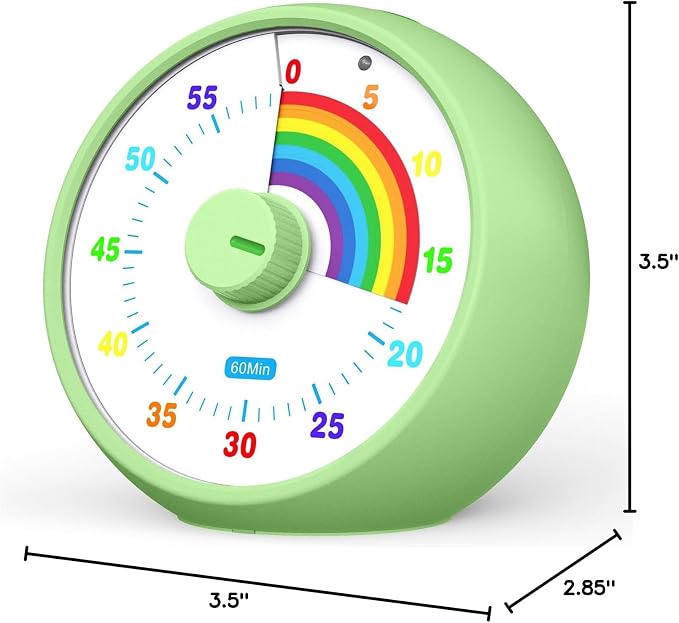 Visual Timer for Kids, 60-Minute Countdown Timer for Classroom Office Kitchen - Image 8