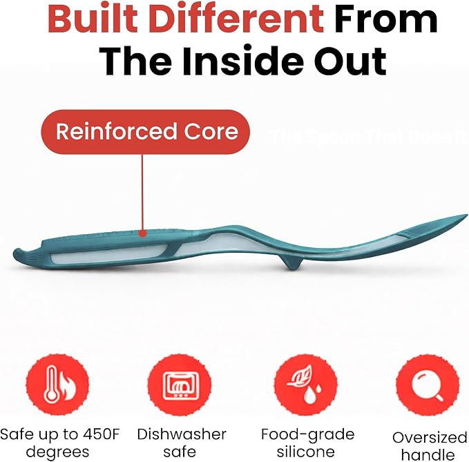 Silicone Spoon Spatula for Cooking - Image 2