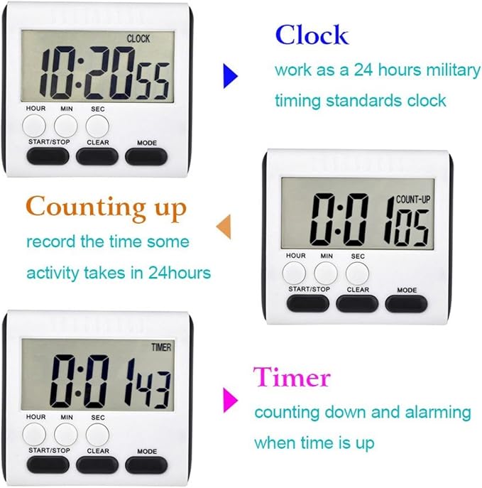 Xuhal 25 Pack 24 Hours Kitchen Timer - Image 4