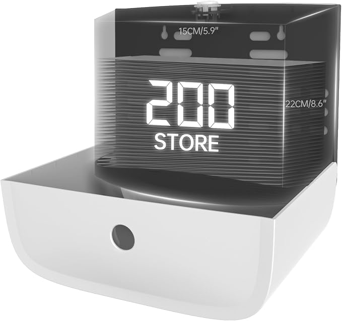 Paper Towel Dispenser, Large Capacity Wall Mount Tissue Dispensers - Image 3