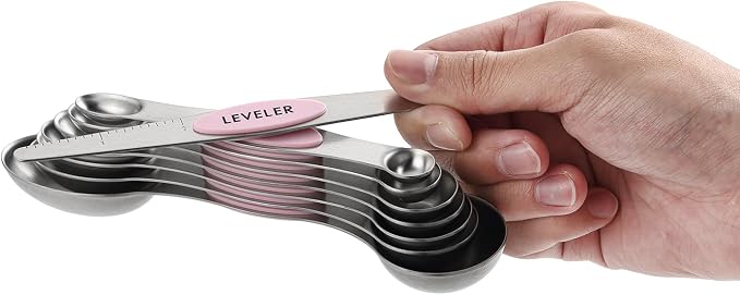 Spring Chef Stainless Steel Magnetic Measuring Spoons Set of 8 - Image 8