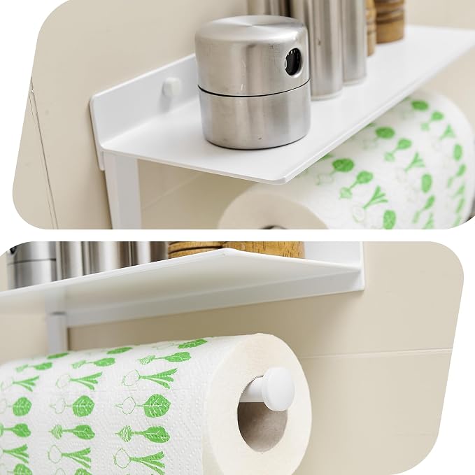 Paper Towel Holder Wall Mount for Bathroom Hand Towel Holder for Bathroom Black - Image 7