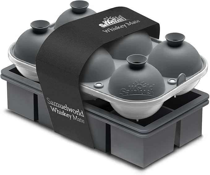 Samuelworld Premium Ice Tray Combo, Large Ice Sphere Maker & New Upgraded Ice by Samuelworld