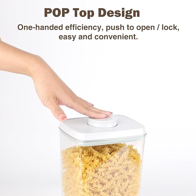 Melovom 4 Pcs Large Pop Airtight Food Storage Containers Set - Image 2