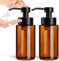 GMISUN Glass Foaming Soap Dispenser, 10 Fl oz / 300ml Amber Glass Soap Dispenser by GMISUN