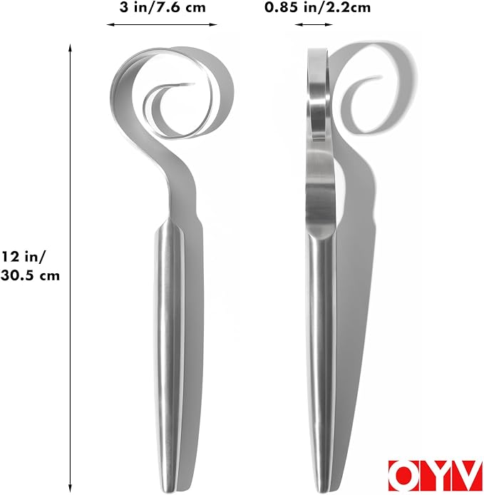 OYV 12" Seamless Dough Whisk, 18/10 Stainless Steel Bread Whisk, Danish Whisk - Image 8