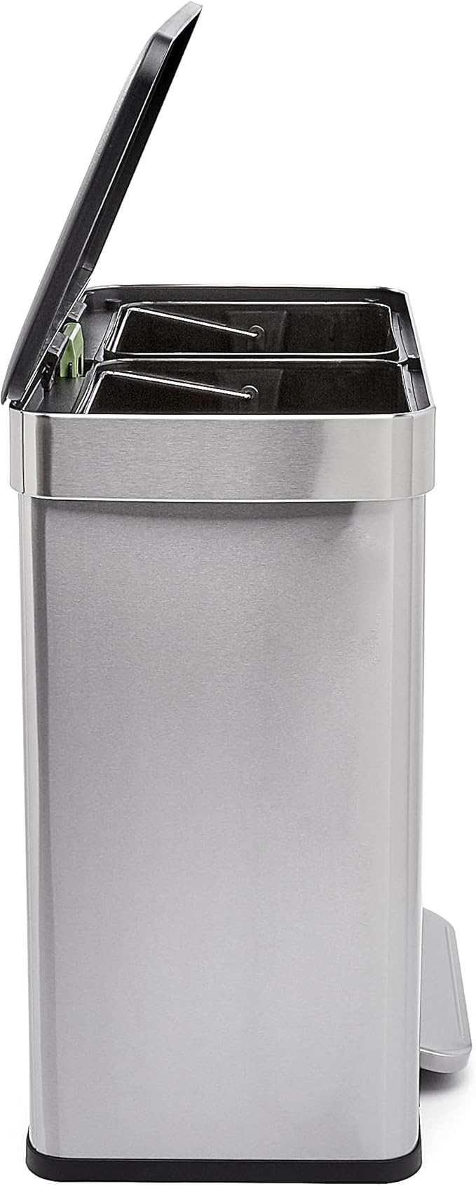 Amazon Basics Dual Compartment Recycling Trash Can - Image 2