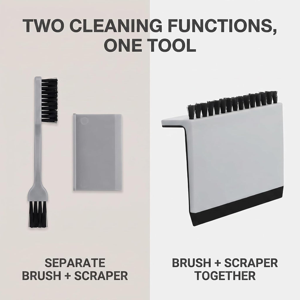 2 Pcs Black Kitchen Sink Squeegee Cleaner Countertop Brush Wiper