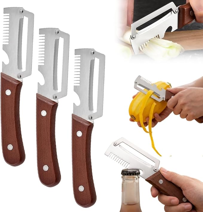 Vegetable Peeler, 2026 Upgrade Multifunctional Stainless Steel Peeler, by PVZXR