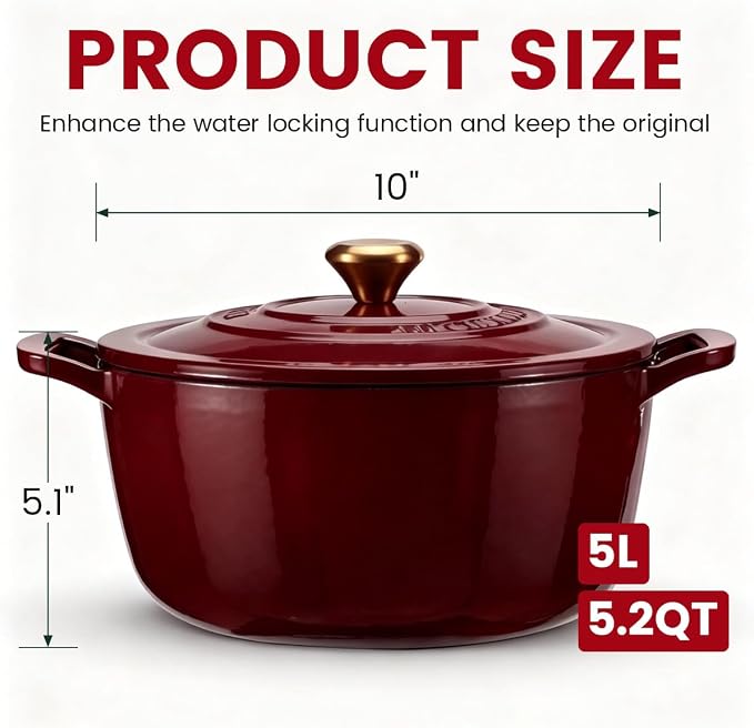 Enameled Cast Iron Dutch Oven - Image 8
