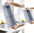 NIWWIN Collapsible Kitchen Colander Strainer, Expandable Over the Sink Colander by NIWWIN