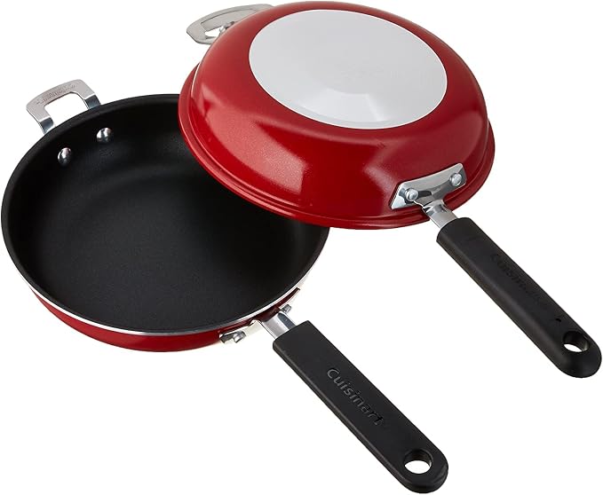 Cuisinart FP2-24R 10-Inch Nonstick Set Frittata Non-Stick Sauce Pan - Image 8