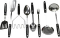 Chef Craft Basic Stainless Steel Kitchen Tool and Utensil Set, 8 Piece Set by ChefCraft