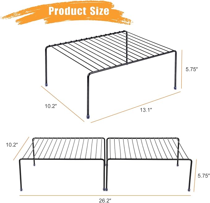Medium Cabinet Storage Shelf Rack, Kitchen Shelves，Kitchen Counter and Cabinet - Image 3