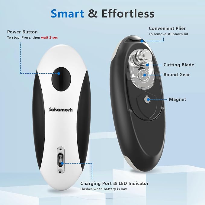 SAKAMOSH Rechargeable Can Opener Electric - Image 9