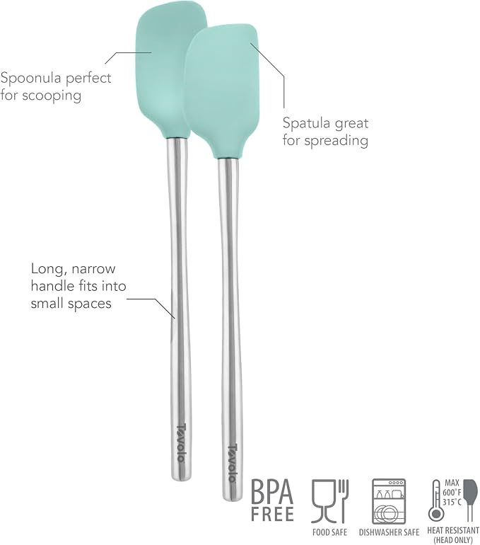 Tovolo Flex Core Silicone Spatula Spoonula Set of 2 - Image 4