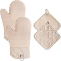 Extra Long Silicone Oven Mitts and Pot Holders Sets | Heat Resistant 500°F by AH+Artisan+Home