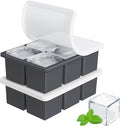 Large Ice Cube Tray for Whiskey: FDDBI Silicone Ice Cube Trays by FDDBI
