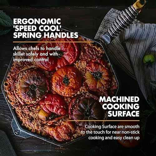 FINEX Cast Iron 8 and 12 Inch Skillet Bundle with Lids