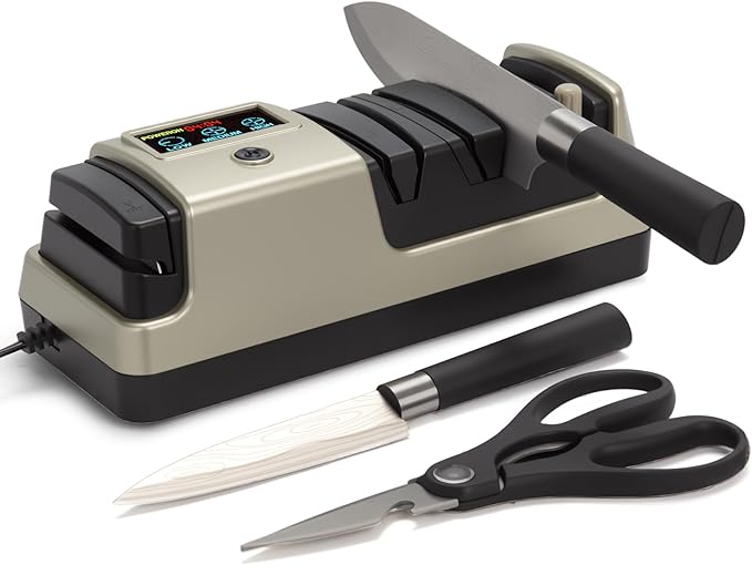 Light Blonde 5 in 1 Electric Knife Sharpener by Ceelpeopar